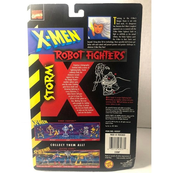 Marvel Comics X-MEN "STORM" Robot Fighters - action figure 1997 Toy Biz NEW MIP - Picture 3 of 3